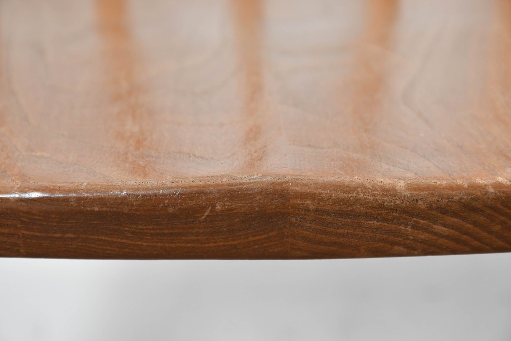 イギリスヴィンテージ　ERCOL(アーコール)　BSロゴ入り!　ウィンザーチェア　ナチュラル色のクエーカーアームチェア　(R-087327)