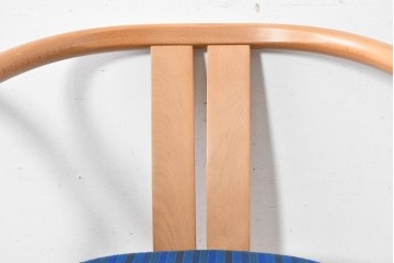 和製ヴィンテージ　秋田木工　剣持勇氏デザイン　No.80　ブナ材のラウンジチェア2脚セット　現行定価(2脚合計)約26万円　(R-087333)