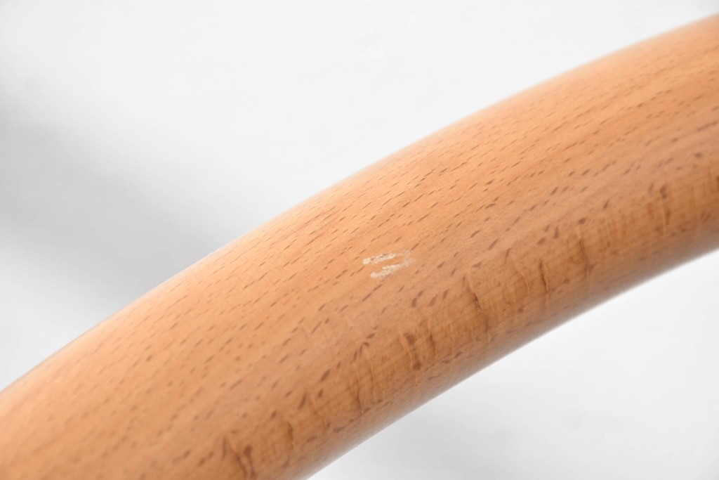 和製ヴィンテージ　秋田木工　剣持勇氏デザイン　No.80　ブナ材のラウンジチェア2脚セット　現行定価(2脚合計)約26万円　(R-087333)