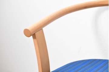 和製ヴィンテージ　秋田木工　剣持勇氏デザイン　No.80　ブナ材のラウンジチェア2脚セット　現行定価(2脚合計)約26万円　(R-087333)