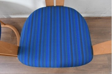 和製ヴィンテージ　秋田木工　剣持勇氏デザイン　No.80　ブナ材のラウンジチェア2脚セット　現行定価(2脚合計)約26万円　(R-087333)