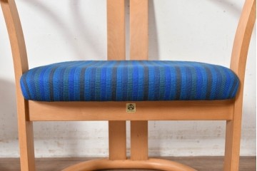 和製ヴィンテージ　秋田木工　剣持勇氏デザイン　No.80　ブナ材のラウンジチェア2脚セット　現行定価(2脚合計)約26万円　(R-087333)