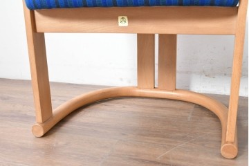 和製ヴィンテージ　秋田木工　剣持勇氏デザイン　No.80　ブナ材のラウンジチェア2脚セット　現行定価(2脚合計)約26万円　(R-087333)