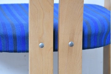 和製ヴィンテージ　秋田木工　剣持勇氏デザイン　No.80　ブナ材のラウンジチェア2脚セット　現行定価(2脚合計)約26万円　(R-087333)