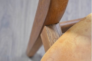 デンマークヴィンテージ　CARL HANSEN & SON(カール・ハンセン&サン)　Hans J. Wegner(ハンス・J・ウェグナー)デザイン　オーク材×チーク材×本革　CH30チェア　(R-087335)