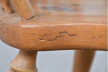 中古　アメリカ　ETHAN ALLEN(イーセンアーレン)　ホイールバックウィンザーチェア2脚セット　(R-087336)