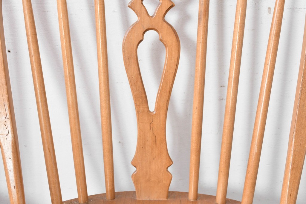 中古　アメリカ　ETHAN ALLEN(イーセンアーレン)　ホイールバックウィンザーチェア2脚セット　(R-087336)