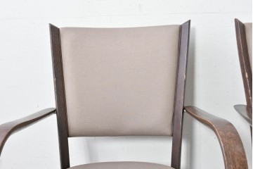 中古　カリモク家具(karimoku)　CT73シリーズ　曲木のアームが美しいアームチェア2脚セット　定価(2脚合計)約18万円　(R-087340)