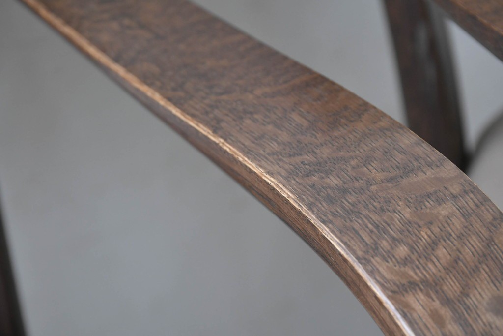 中古　カリモク家具(karimoku)　CT73シリーズ　曲木のアームが美しいアームチェア2脚セット　定価(2脚合計)約18万円　(R-087340)