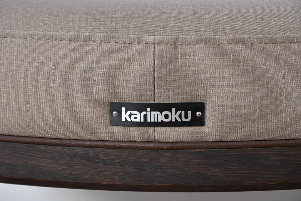 中古　カリモク家具(karimoku)　CT73シリーズ　曲木のアームが美しいアームチェア2脚セット　定価(2脚合計)約18万円　(R-087340)