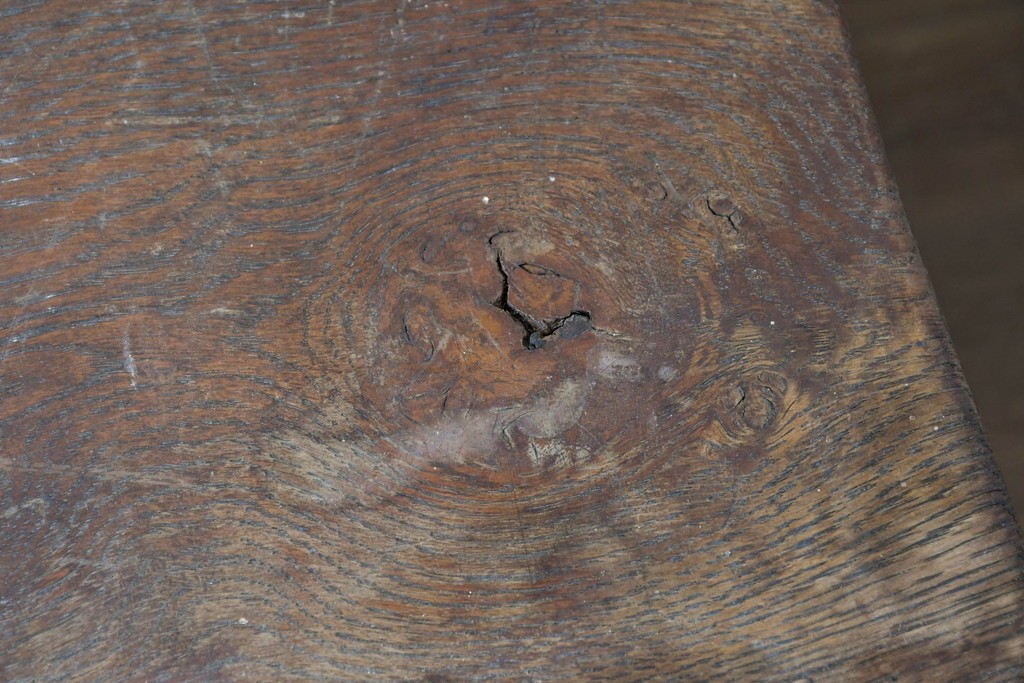 和製ヴィンテージ　楢(ナラ)材　コーヒーカップの透かし彫り入り　古いカフェのダイニングチェア3脚セット　(R-087342)