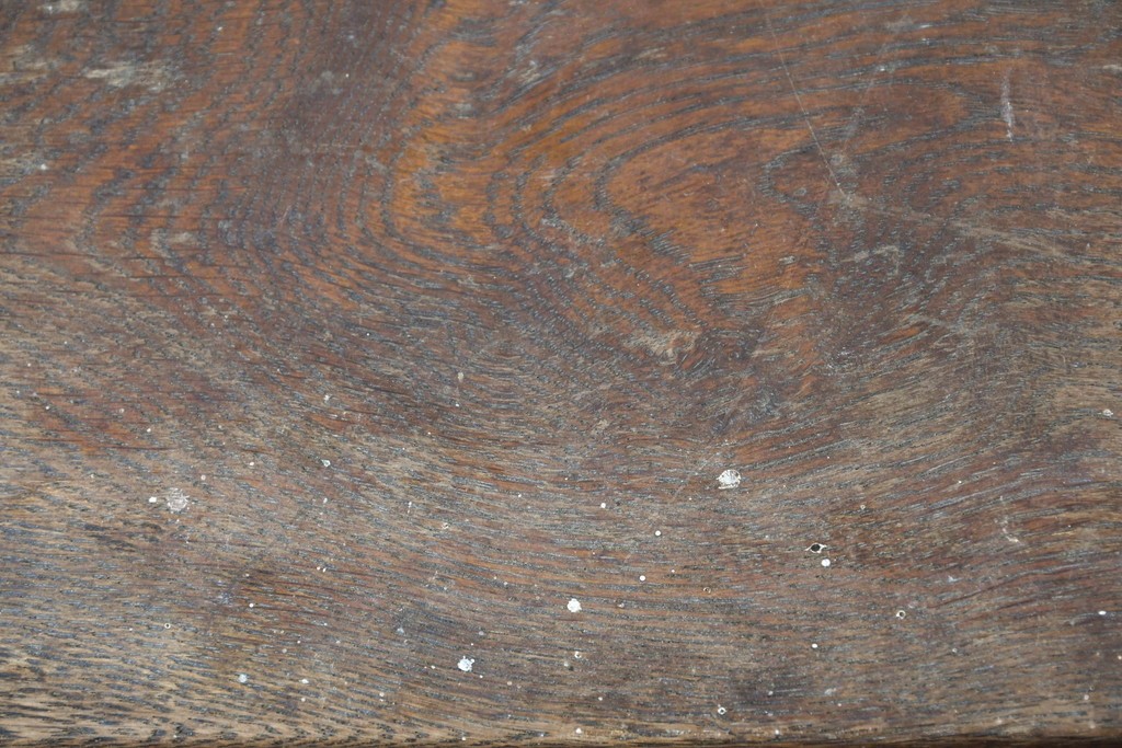 和製ヴィンテージ　楢(ナラ)材　コーヒーカップの透かし彫り入り　古いカフェのダイニングチェア3脚セット　(R-087342)