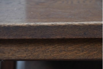 和製ヴィンテージ　楢(ナラ)材　コーヒーカップの透かし彫り入り　古いカフェのダイニングチェア3脚セット　(R-087342)