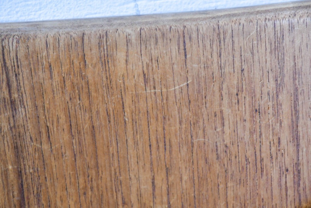 《張地の張り替え加工費込み》　スウェーデンヴィンテージ　希少モデル　Albin Johansson & Soner(アルビン・ヨハンソン&セーナー)　Storken(ストーケン)　背もたれのカーブが印象的なチーク材のダイニングチェア4脚セット　(R-087343)