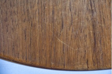 《張地の張り替え加工費込み》　スウェーデンヴィンテージ　希少モデル　Albin Johansson & Soner(アルビン・ヨハンソン&セーナー)　Storken(ストーケン)　背もたれのカーブが印象的なチーク材のダイニングチェア4脚セット　(R-087343)