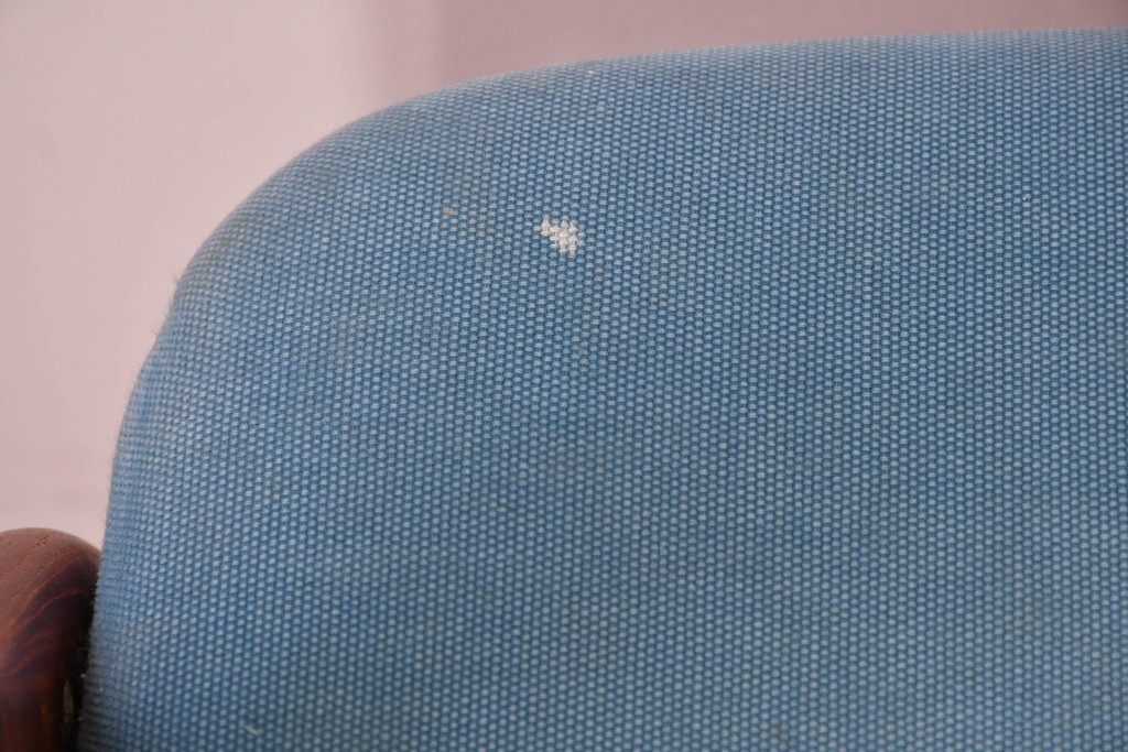 《張地の張り替え加工費込み》　スウェーデンヴィンテージ　希少モデル　Albin Johansson & Soner(アルビン・ヨハンソン&セーナー)　Storken(ストーケン)　背もたれのカーブが印象的なチーク材のダイニングチェア4脚セット　(R-087343)