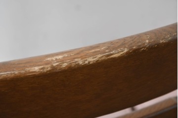 中古　美品　希少な廃番品!　飛騨産業　キツツキマーク　穂高シリーズ　曲線を活かした背もたれと挽き物脚が調和するクラシックダイニングチェア4脚セット　現行定価(4脚合計)約30万円　(R-087345)