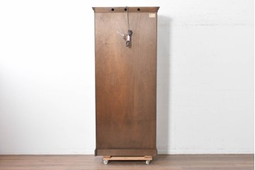 中古　美品　希少な廃番品!　COUNTRY HOUSE 2000(カントリーハウス)　Brugge(ブルージュ)　装飾ガラスが美しい背面鏡張りのキュリオケース　(R-087347)