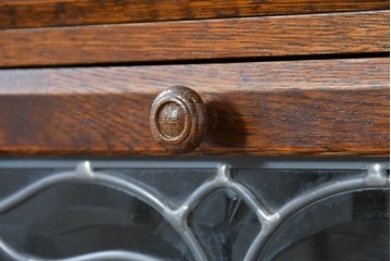 中古　美品　希少な廃番品!　ステンドグラスが目を引く5段チェスト　(R-087349)