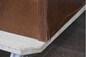 中古　美品　希少な廃番品!　ステンドグラスが目を引く5段チェスト　(R-087349)