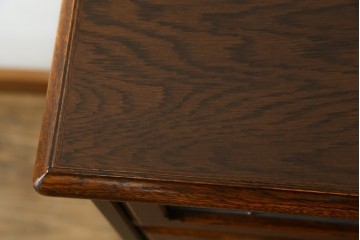 中古　美品　希少な廃番品!　三越家具　COUNTRY HOUSE(カントリーハウス)　Brugge(ブルージュ)　ステンドグラスが目を引く5段チェスト　(R-087349)