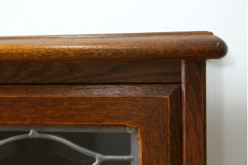 中古　美品　希少な廃番品!　三越家具　COUNTRY HOUSE(カントリーハウス)　Brugge(ブルージュ)　ステンドグラスが目を引く5段チェスト　(R-087349)