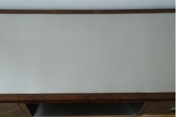 中古　美品　HALO(ハロ)　STONYHURST ENTERTAINMENT UNIT BRUSHED STEEL(ストニーハースト エンターテインメント ユニット ブラッシュドスチール)　鋲打ち×メタルの無骨なデザインが際立つ テレビボード　定価約31万円　(R-087351)
