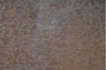 和製アンティーク　やわらかな透け感が魅力の結霜ガラス戸棚　(R-087353)