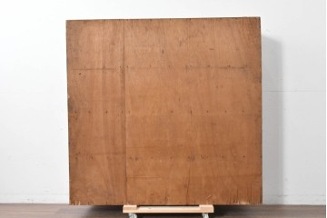 和製アンティーク　やわらかな透け感が魅力の結霜ガラス戸棚　(R-087353)