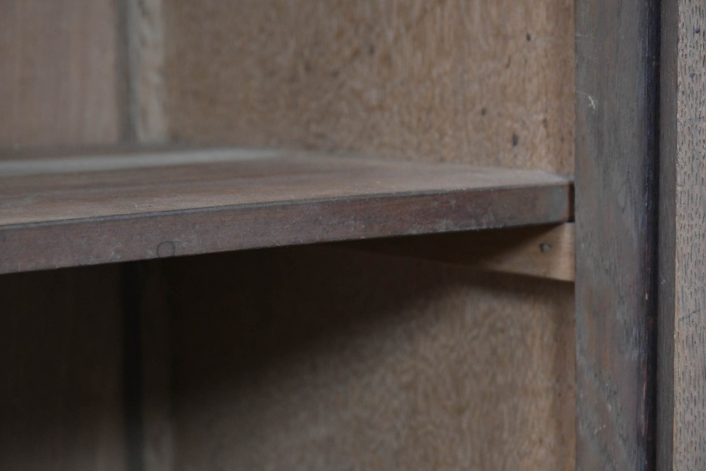 和製アンティーク　上手物!　楢(ナラ)材　彫刻が際立つ古い洋館のホールスタンド　(R-087357)