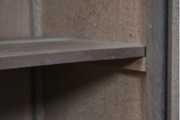 和製アンティーク　上手物!　楢(ナラ)材　彫刻が際立つ古い洋館のホールスタンド　(R-087357)