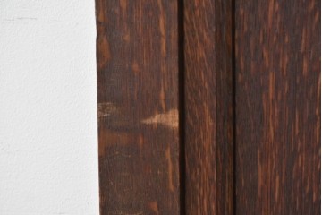 和製アンティーク　上手物!　楢(ナラ)材　彫刻が際立つ古い洋館のホールスタンド　(R-087357)