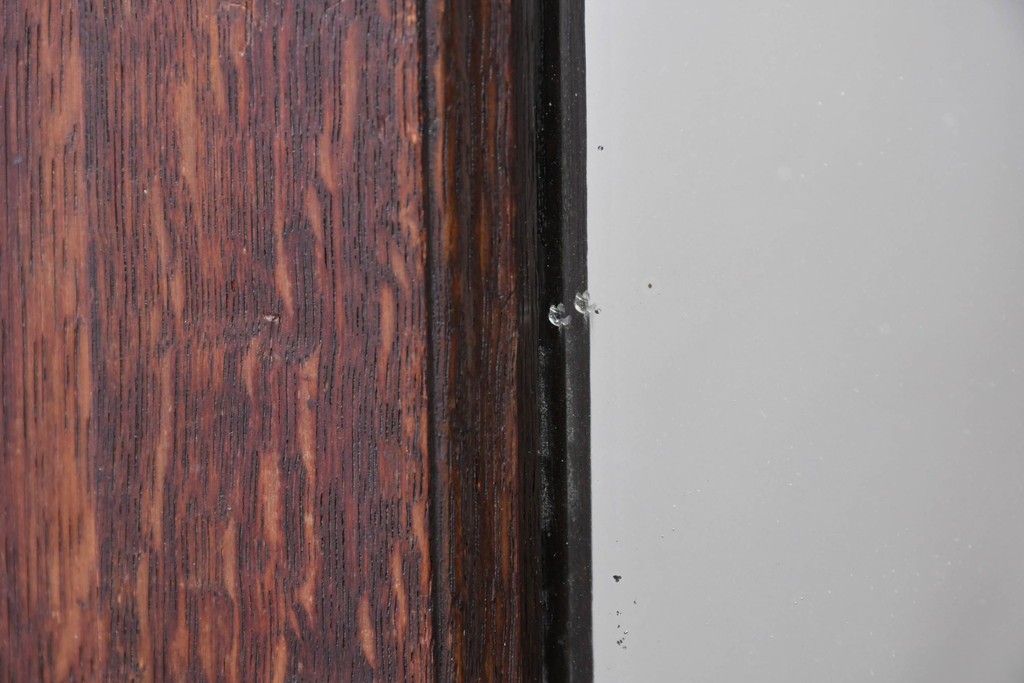 和製アンティーク　上手物!　楢(ナラ)材　彫刻が際立つ古い洋館のホールスタンド　(R-087357)