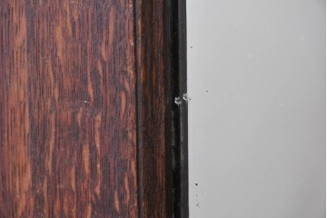 和製アンティーク　上手物!　楢(ナラ)材　彫刻が際立つ古い洋館のホールスタンド　(R-087357)