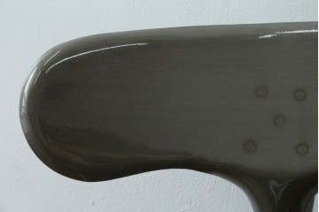 中古　美品　フランス　オールスチール製　Whale Tail(ホエールテイル・チェア)　工業用チェアの名作!　Nicolle Chair(ニコルチェア)　定価約6万円　(R-087359)