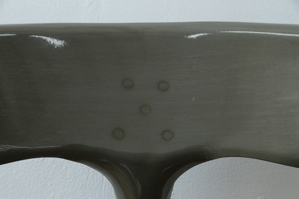 中古　美品　フランス　オールスチール製　Whale Tail(ホエールテイル・チェア)　工業用チェアの名作!　Nicolle Chair(ニコルチェア)　定価約6万円　(R-087359)