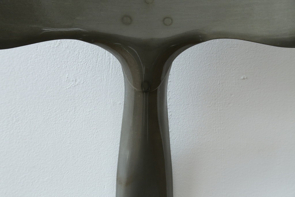 中古　美品　フランス　オールスチール製　Whale Tail(ホエールテイル・チェア)　工業用チェアの名作!　Nicolle Chair(ニコルチェア)　定価約6万円　(R-087359)