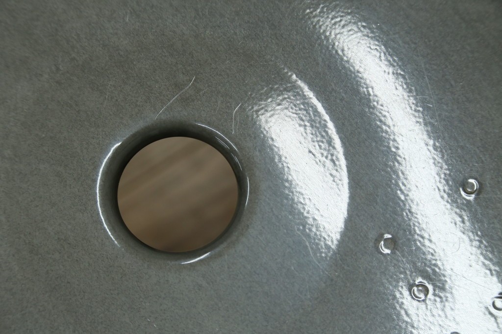 中古　美品　フランス　オールスチール製　Whale Tail(ホエールテイル・チェア)　工業用チェアの名作!　Nicolle Chair(ニコルチェア)　定価約6万円　(R-087359)