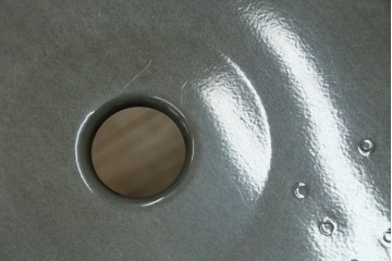 中古　美品　フランス　オールスチール製　Whale Tail(ホエールテイル・チェア)　工業用チェアの名作!　Nicolle Chair(ニコルチェア)　定価約6万円　(R-087359)