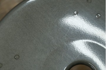 中古　美品　フランス　オールスチール製　Whale Tail(ホエールテイル・チェア)　工業用チェアの名作!　Nicolle Chair(ニコルチェア)　定価約6万円　(R-087359)