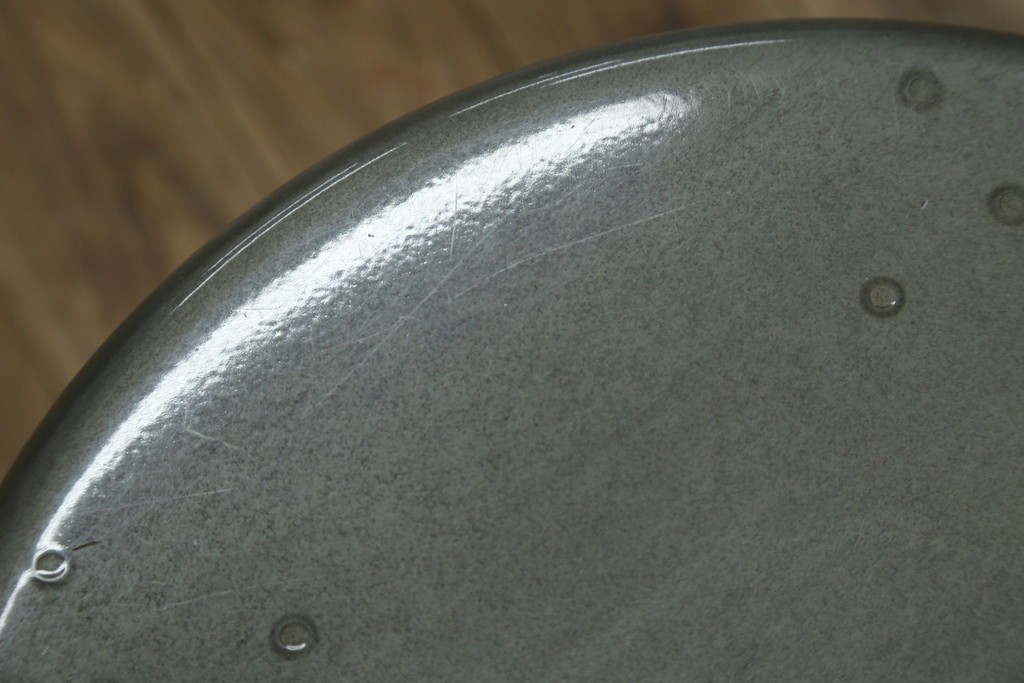 中古　美品　フランス　オールスチール製　Whale Tail(ホエールテイル・チェア)　工業用チェアの名作!　Nicolle Chair(ニコルチェア)　定価約6万円　(R-087359)