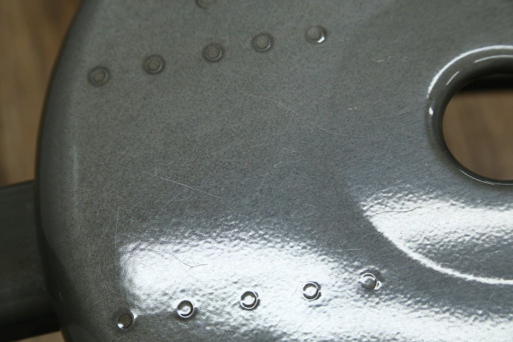 中古　美品　フランス　オールスチール製　Whale Tail(ホエールテイル・チェア)　工業用チェアの名作!　Nicolle Chair(ニコルチェア)　定価約6万円　(R-087359)