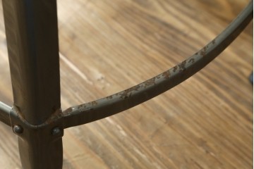 中古　美品　フランス　オールスチール製　Whale Tail(ホエールテイル・チェア)　工業用チェアの名作!　Nicolle Chair(ニコルチェア)　定価約6万円　(R-087359)