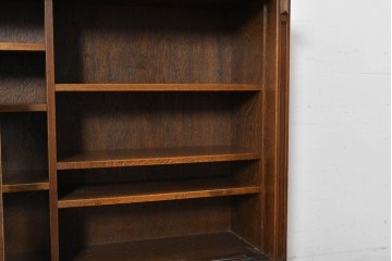 中古　美品　希少な廃番品　三越家具(現カントリーハウス)　Brugge(ブルージュ)　優美な装飾のミラー付きキャビネット　(R-087360)