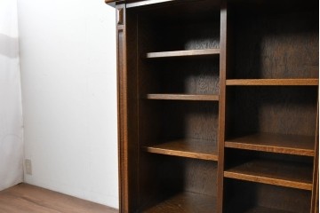 中古　美品　希少な廃番品　三越家具(現カントリーハウス)　Brugge(ブルージュ)　優美な装飾のミラー付きキャビネット　(R-087360)