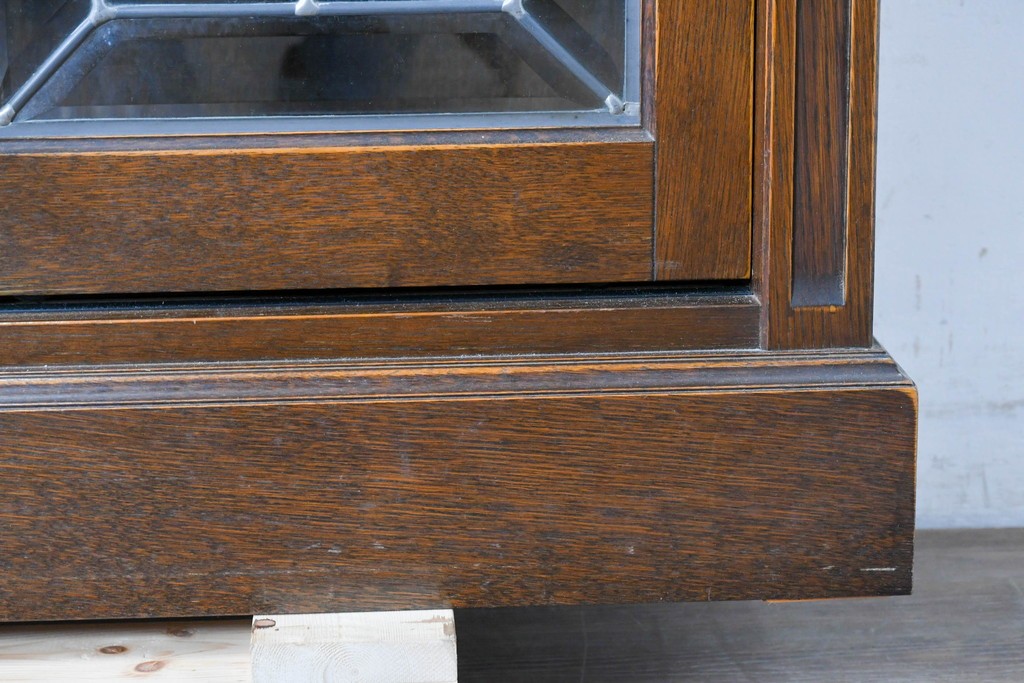 中古　美品　希少な廃番品　三越家具(現カントリーハウス)　Brugge(ブルージュ)　優美な装飾のミラー付きキャビネット　(R-087360)