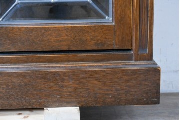 中古　美品　希少な廃番品　三越家具(現カントリーハウス)　Brugge(ブルージュ)　優美な装飾のミラー付きキャビネット　(R-087360)