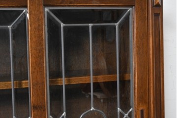 中古　美品　希少な廃番品　三越家具(現カントリーハウス)　Brugge(ブルージュ)　優美な装飾のミラー付きキャビネット　(R-087360)