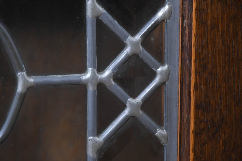 中古　美品　希少な廃番品　三越家具(現カントリーハウス)　Brugge(ブルージュ)　優美な装飾のミラー付きキャビネット　(R-087360)