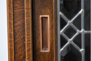 中古　美品　希少な廃番品　三越家具(現カントリーハウス)　Brugge(ブルージュ)　優美な装飾のミラー付きキャビネット　(R-087360)